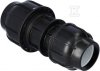 Złączka zaciskowa PP 110x90 PN10, do rur PE, kolor czarny 130611090